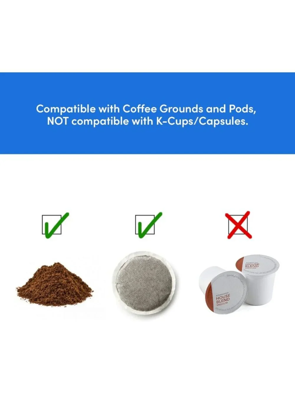 Compact Single-Serve Coffee Maker - Personal Brew Machine, Fast & Easy, Black